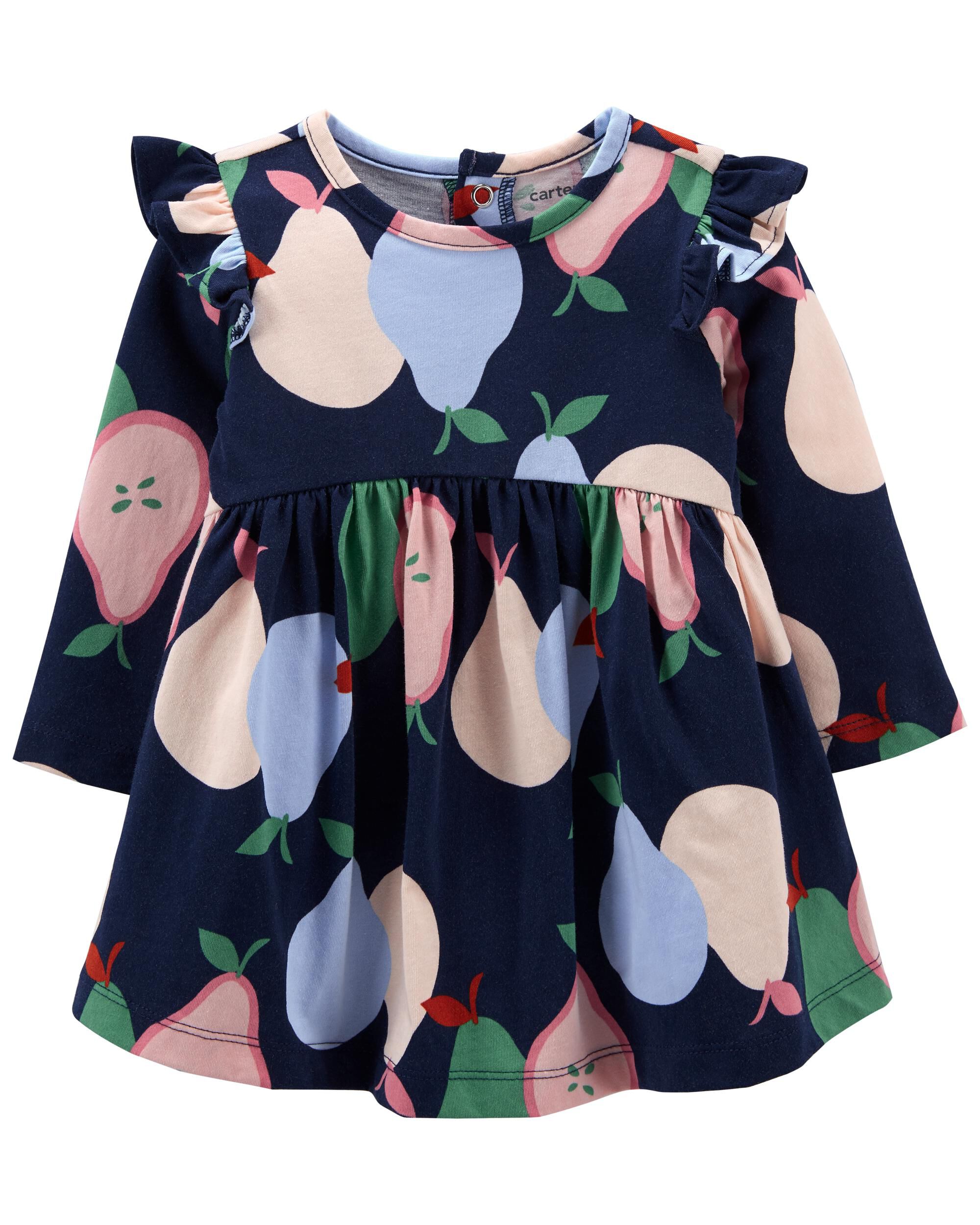 Baby Multi Pear Jersey Dress | carters.com